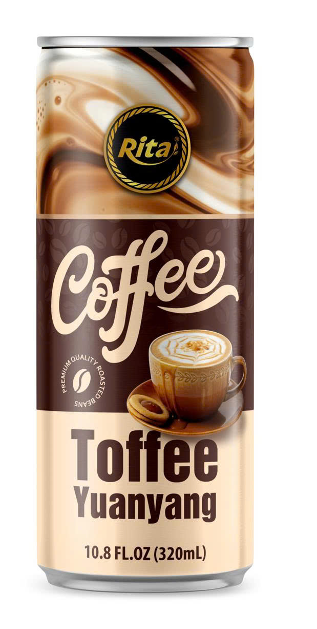 Rita Toffee Yuanyang Coffee Drink 320ml Sleek Can